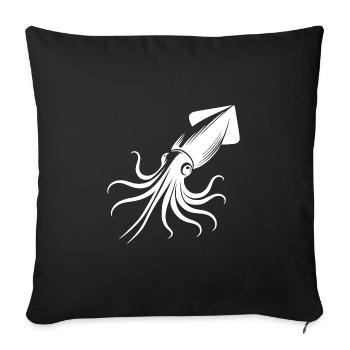 Cute Humboldt-Kalmar Tattoo Diver Style - Sofa pillowcase 17,3'' x 17,3'' (45 x 45 cm) - black - Front