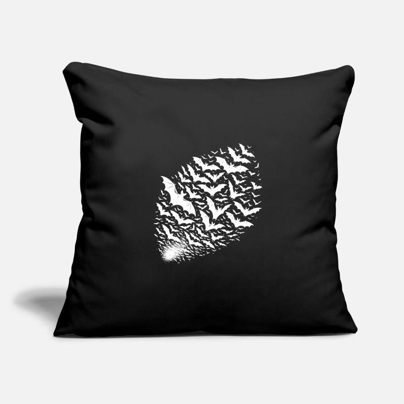 Essaim géant de chauves-souris Housse de coussin décorative 45 x 45 cm