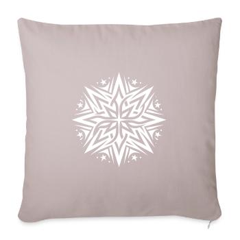 Composition d’étoiles de tatouage étoiles et flammes - Housse de coussin décorative 45 x 45 cm - taupe clair - Devant