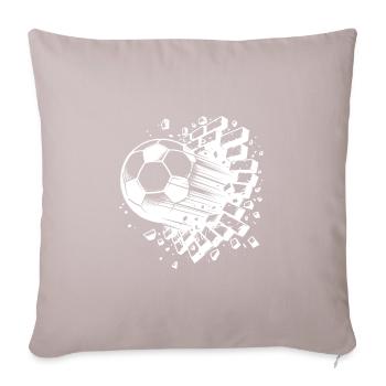Banger Soccer Shot Breaks Through Brick Wall - Sofa pillowcase 17,3'' x 17,3'' (45 x 45 cm) - light taupe - Front