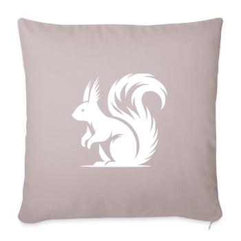 Cute Squirrel Tattoo Style Drawing - Sofa pillowcase 17,3'' x 17,3'' (45 x 45 cm) - light taupe - Front