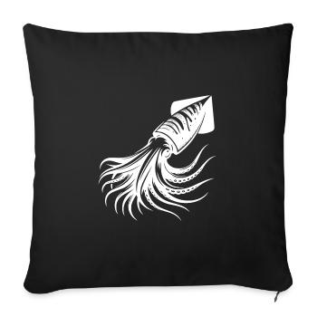 deep-sea hunter Humboldt-Kalmar - Sofa pillowcase 17,3'' x 17,3'' (45 x 45 cm) - black - Front
