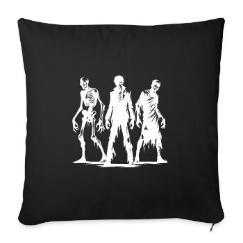 Scary Creepy Halloween Zombie Group - Sofa pillowcase 17,3'' x 17,3'' (45 x 45 cm) - black - Front