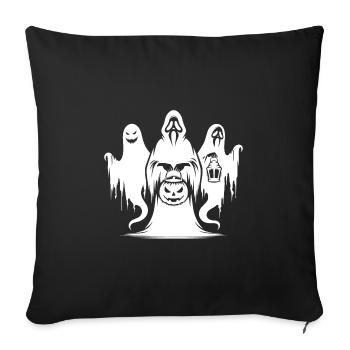 Horreur effrayante Morts-vivants Halloween Fantômes - Housse de coussin décorative 45 x 45 cm - noir - Devant