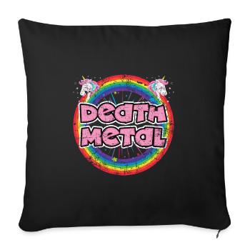 Death Metal - Sofa pillowcase 17,3'' x 17,3'' (45 x 45 cm) - black - Front