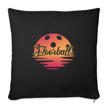 Floorball Floorball FLOORBALL Floorball-LEISURE - Sofa pillowcase 17,3'' x 17,3'' (45 x 45 cm) - black - Front