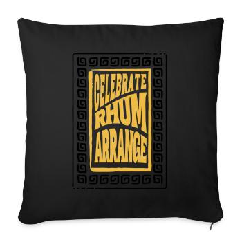 CELEBRATE RHUM ARRANGE... - Housse de coussin décorative 45 x 45 cm - noir - Devant