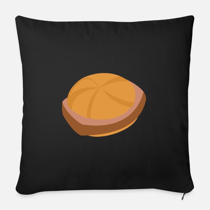 Leberkäse - Sofakissenbezug 45 x 45 cm - Schwarz