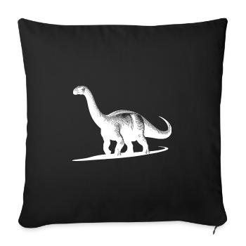 Giant Dino Brachiosaurus Dinosaur - Sofa pillowcase 17,3'' x 17,3'' (45 x 45 cm) - black - Front