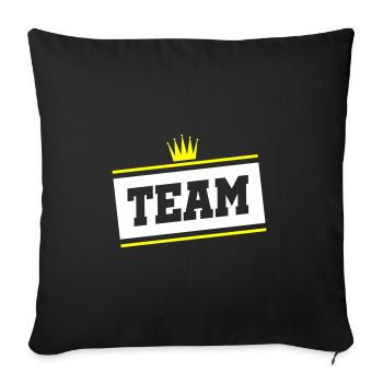 team krone - Sofa pillowcase 17,3'' x 17,3'' (45 x 45 cm) - black - Front