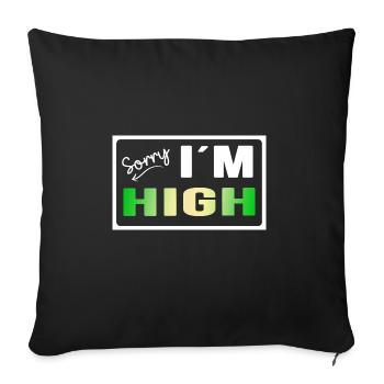 high legal chill-time Partyzone Rastafari - Sofakissenbezug 45 x 45 cm - Schwarz - Vorne