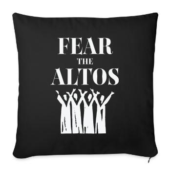Alto Fear The Altos - Housse de coussin décorative 45 x 45 cm - noir - Devant