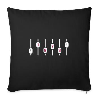 1973 geburtstag dj jubiläum sound engineer - Sofakissenbezug 45 x 45 cm - Schwarz - Vorne