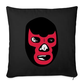 mexican wrestling mask lucha libre - Sofakissenbezug 45 x 45 cm - Schwarz - Vorne