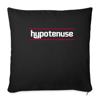 Nerd I Nerdy I Tutorat I Science I Cadeau - Housse de coussin décorative 45 x 45 cm - noir - Devant