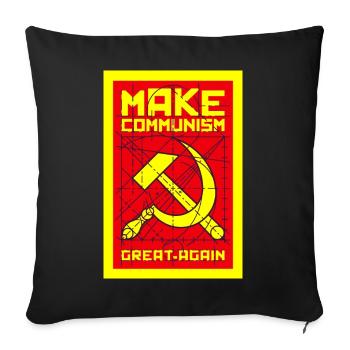 Plakat Machen Sie den Kommunismus wieder großartig - Sofakissenbezug 45 x 45 cm - Schwarz - Vorne