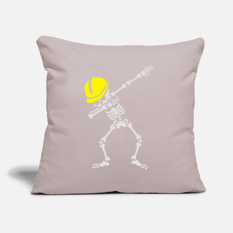 Dab skeleton dabbing construction worker enginer Sofa pillowcase 17,3'' x 17,3'' (45 x 45 cm)