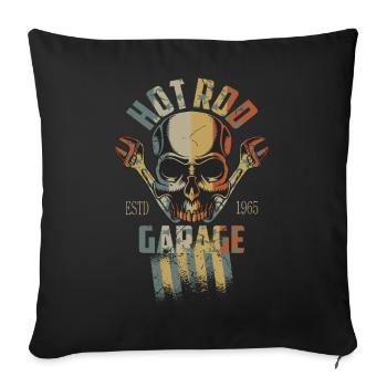 Hot Rod - Housse de coussin décorative 45 x 45 cm - noir - Devant