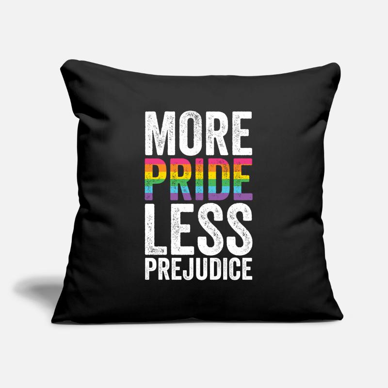 Pride Month LGBT - More Pride, Less Prejudice Sofa pillowcase 17,3'' x 17,3'' (45 x 45 cm)