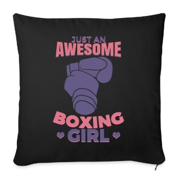 Boxer - Sofa pillowcase 17,3'' x 17,3'' (45 x 45 cm) - black - Front
