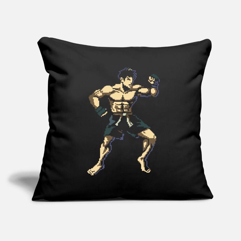 Kickboxer Pixel Graphics Sofa pillowcase 17,3'' x 17,3'' (45 x 45 cm)