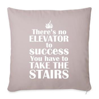 Success Motivation - Sofa pillowcase 17,3'' x 17,3'' (45 x 45 cm) - light taupe - Front