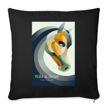 Modern Abstract Horse Poster - Sofa pillowcase 17,3'' x 17,3'' (45 x 45 cm) - black - Front