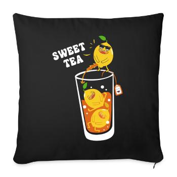 Chai Tee Sweet Tea - Sofa pillowcase 17,3'' x 17,3'' (45 x 45 cm) - black - Front