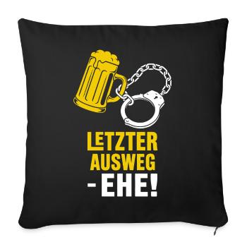Last Resort Marriage Meme - Sofa pillowcase 17,3'' x 17,3'' (45 x 45 cm) - black - Front