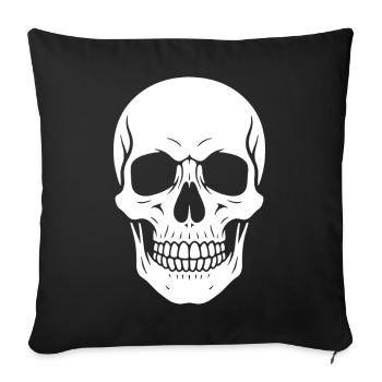 Skull Silhouette Graphic - Sofa pillowcase 17,3'' x 17,3'' (45 x 45 cm) - black - Front