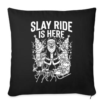 Slay Ride Gothic Christmas - Housse de coussin décorative 45 x 45 cm - noir - Devant
