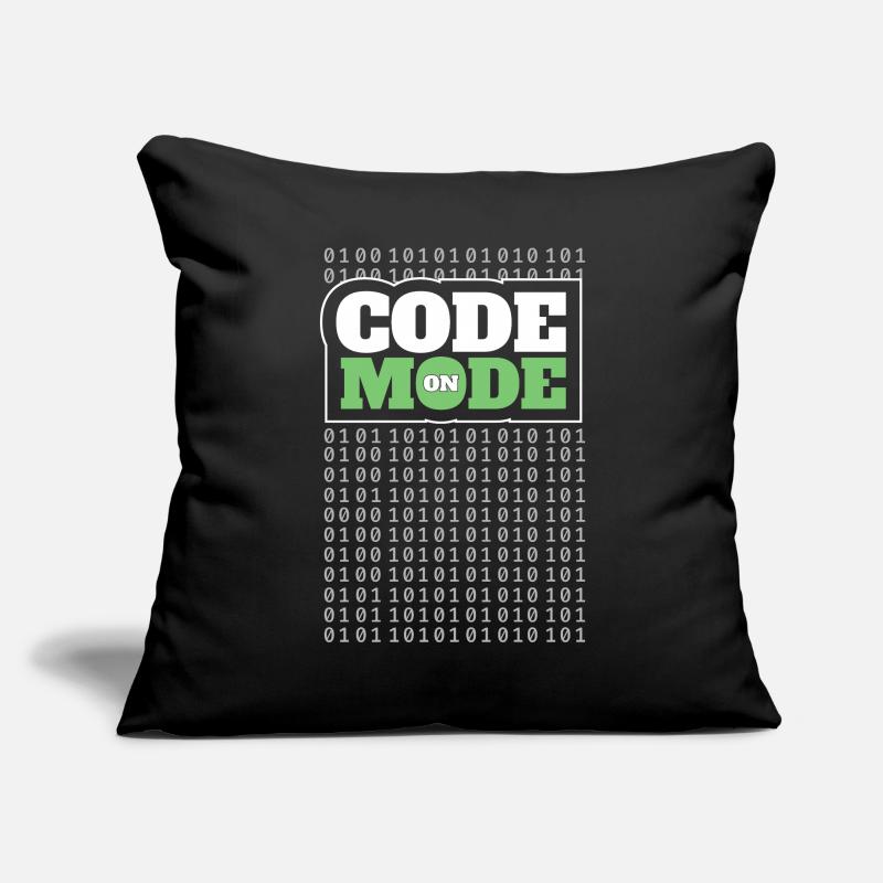 Code Mode On - Programming Software Engineer Coder Sofa pillowcase 17,3'' x 17,3'' (45 x 45 cm)
