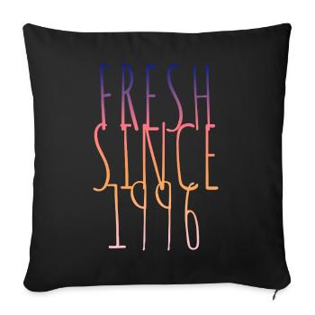 Millésime 1996 - Housse de coussin décorative 45 x 45 cm - noir - Devant