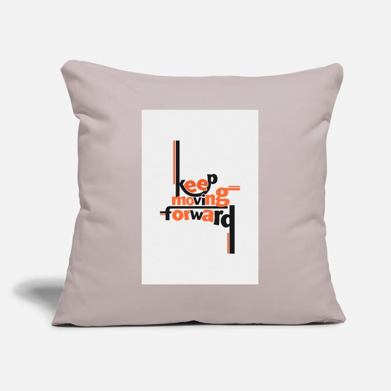 Keep Moving Forward Artistic Quote Sofa pillowcase 17,3'' x 17,3'' (45 x 45 cm)