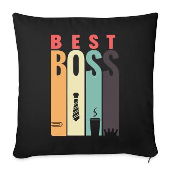 Der beste Manager aller Zeiten, CEO, Männer, Frauen - Sofakissenbezug 45 x 45 cm - Schwarz - Vorne