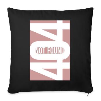 404 Not Found - Dusty Rose - Sofakissenbezug 45 x 45 cm - Schwarz - Vorne
