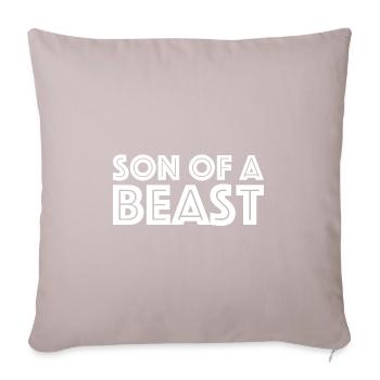 Fils d’une bête | Fitness, Mode de vie, Protéines - Housse de coussin décorative 45 x 45 cm - taupe clair - Devant