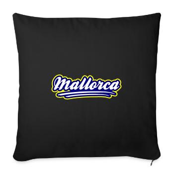 Mallorca Stylish - Sofa pillowcase 17,3'' x 17,3'' (45 x 45 cm) - black - Front