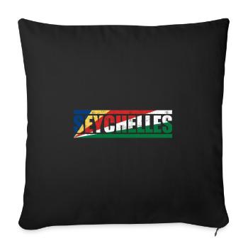 Seychelles - Housse de coussin décorative 45 x 45 cm - noir - Devant