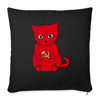 ☭ ☭ Kittens For Communism ☭ ☭ - Housse de coussin décorative 45 x 45 cm - noir - Devant