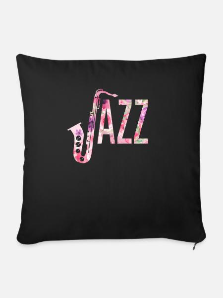 Jazz - Sofakissenbezug 45 x 45 cm - Schwarz