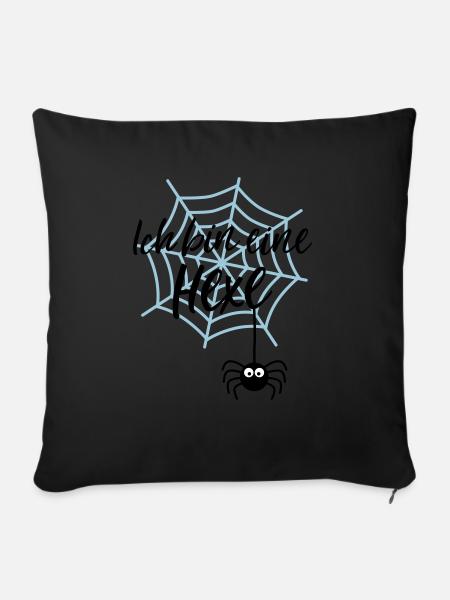 Ich bin eine Hexe - Sofakissenbezug 45 x 45 cm - Schwarz