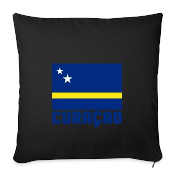Curaçao - Sofa pillowcase 17,3'' x 17,3'' (45 x 45 cm) - black - Front
