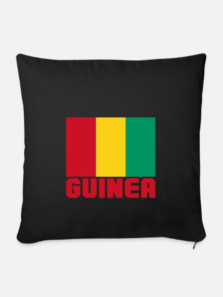 Guinea - Sofakissenbezug 45 x 45 cm - Schwarz