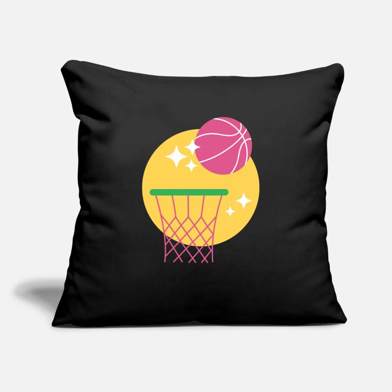 Conception de panier de basket-ball Housse de coussin décorative 45 x 45 cm