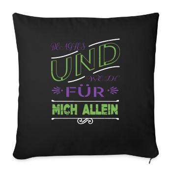 kann spuren enthalten pfote geek - Sofakissenbezug 45 x 45 cm - Schwarz - Vorne