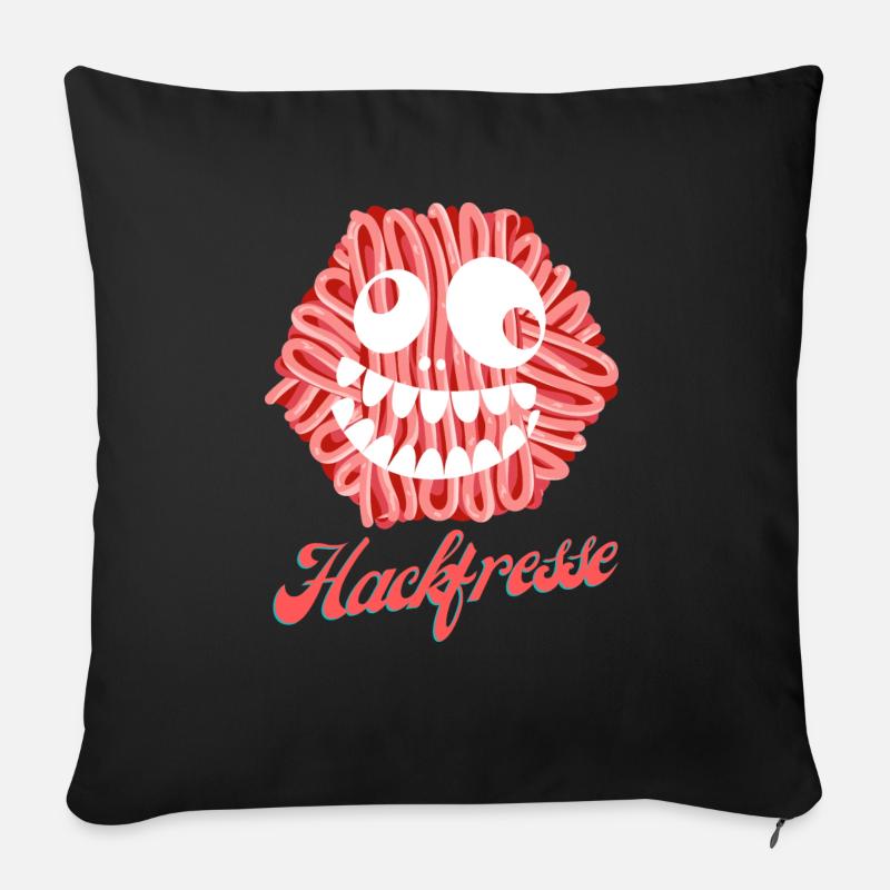 Hackfresse - Sofakissenbezug 45 x 45 cm - Schwarz