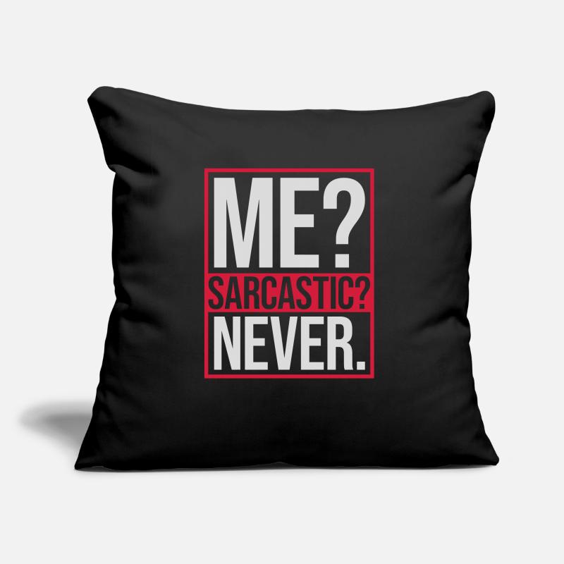 moi sarcastique ne cite jamais Housse de coussin décorative 45 x 45 cm