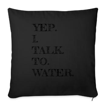 jokes best funny swimming funny swimming apnea - Sofa pillowcase 17,3'' x 17,3'' (45 x 45 cm) - black - Front