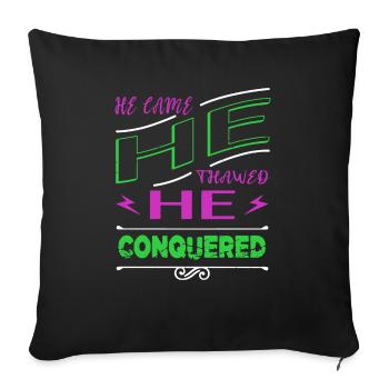 awesome cute present idea awkward funny sayings - Sofa pillowcase 17,3'' x 17,3'' (45 x 45 cm) - black - Front